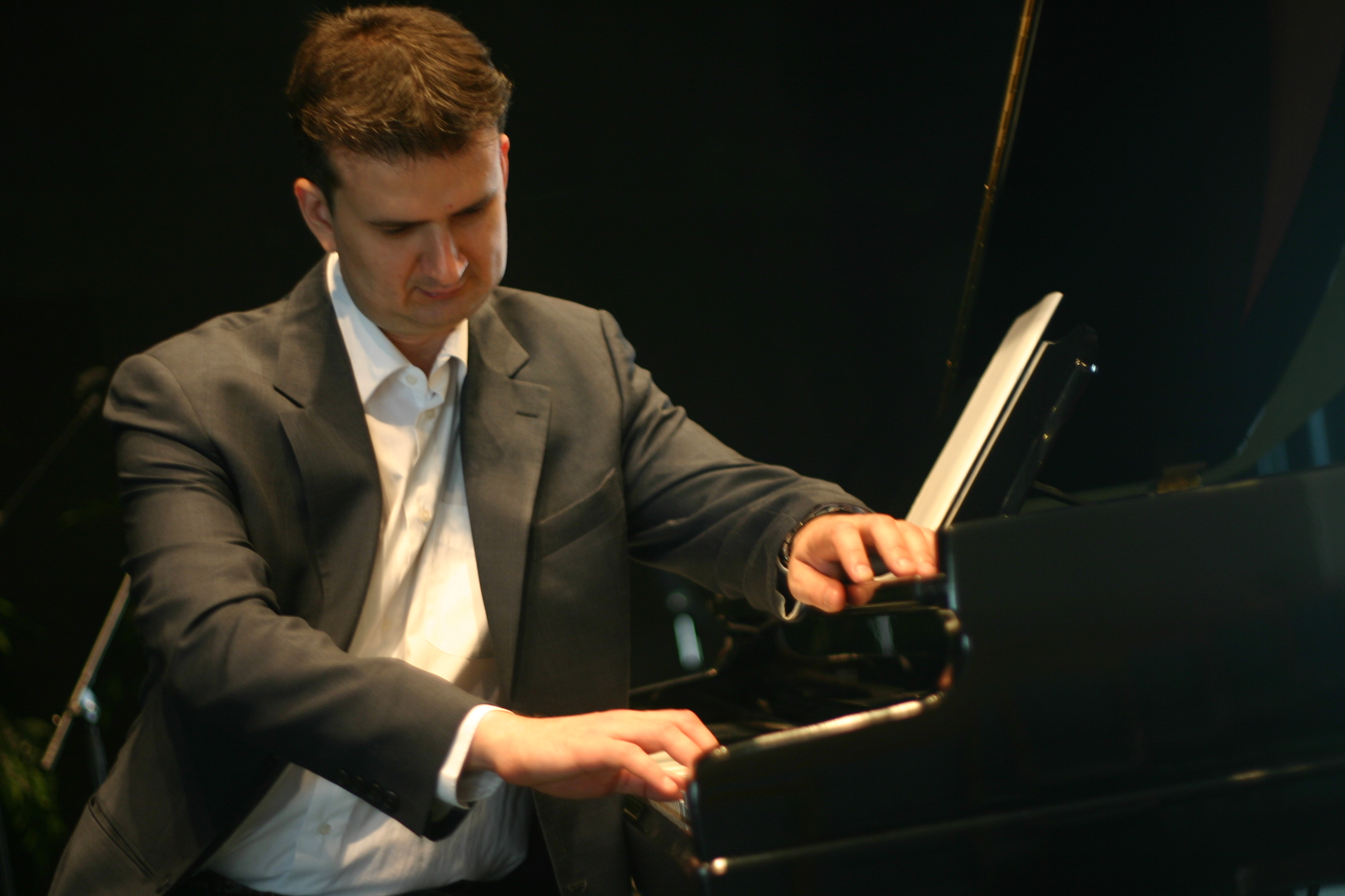 Paul Mark at the piano